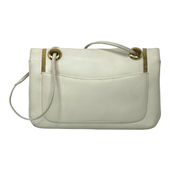 Judith Lieber Vintage Leather Shoulder Bag (Rare) - Picture 3 of 11